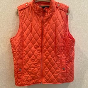 Women’s Salmon Talbots Petite vest | Petite XL